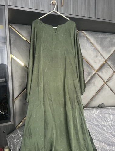 Olive green farasha abaya - olive,
