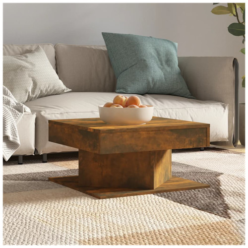 Coffee table smoked - smoked, oak
