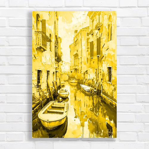 Vintage venetian canal - venetian,