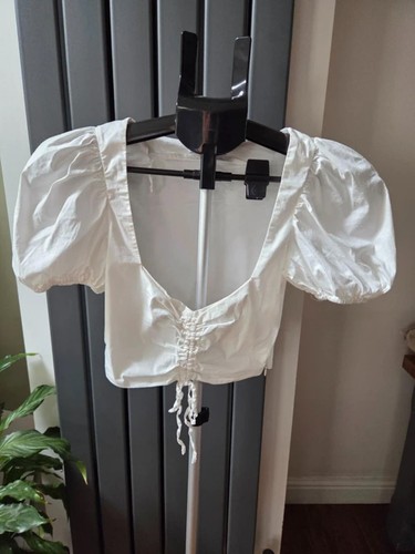 Zara white cropped - white,