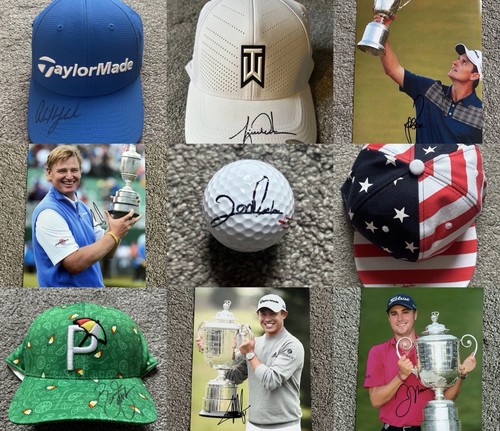 Golf memorabilia signed - golf,