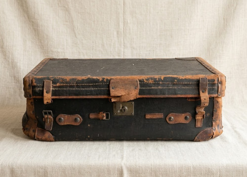 Antique steamer trunk - antique, travel