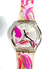 A Scarce & Pretty 2009 Swatch Jelly in Jelly Watch 38mm SUJK142 EXOTIC CURVES