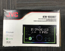 JVC KW-X830BT - Mechless Double Din Bluetooth USB MP3 AUX iPhone Car Stereo USED