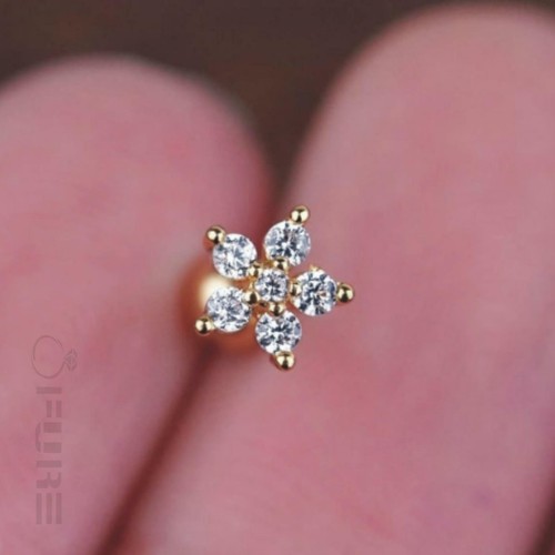 Pair cartilage earring helix - 1,