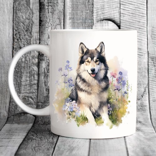 Pet dog mug watercolour - mug,,