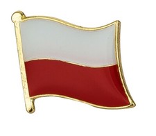 Poland Flag Lapel Pin Badge Superior High Quality Gloss Enamel