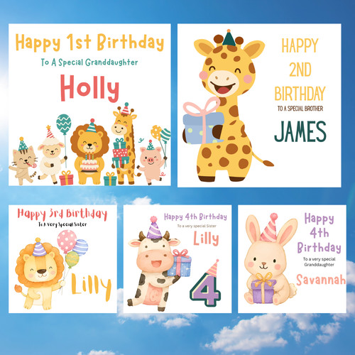 Animal personalised birthday - animal,