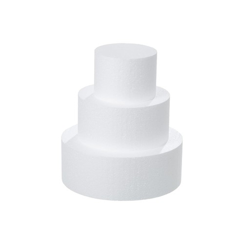Tier round foam cake - 3-tier, dummies