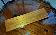 Vintage Wooden Cribbage Board