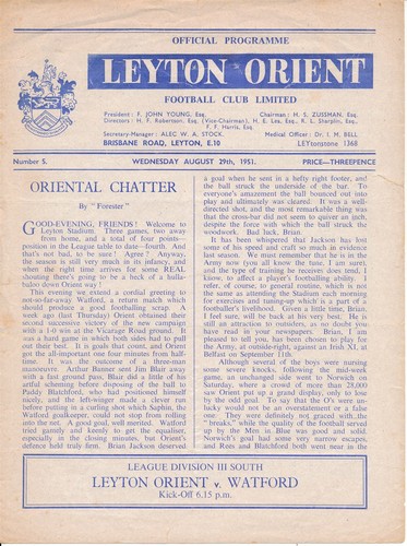 Leyton orient watford - orient, v