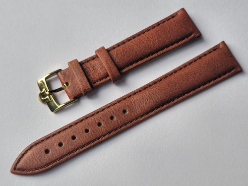 New 18mm tan brown genuine - brown,