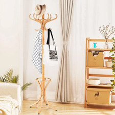Wooden Coat Rack Hat Hanger