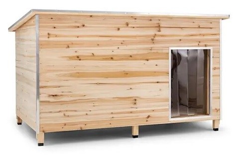 Large dog house wood shelter - large,