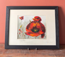 Original Oil Painting Red