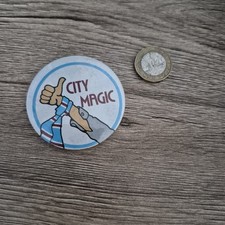 Vintage Man City Tin Badge