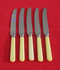 5 X Vintage Stainless Steel