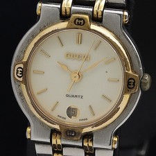 Gucci 9000L White Dial Date