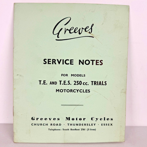 Greeves service notes tes - service,