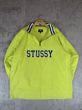 Stussy Neon Yellow 1/4 Zip
