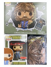 Invasion USA Funko Pop & T-Shirt Signed by Chuck Norris 100% Authentic + COA