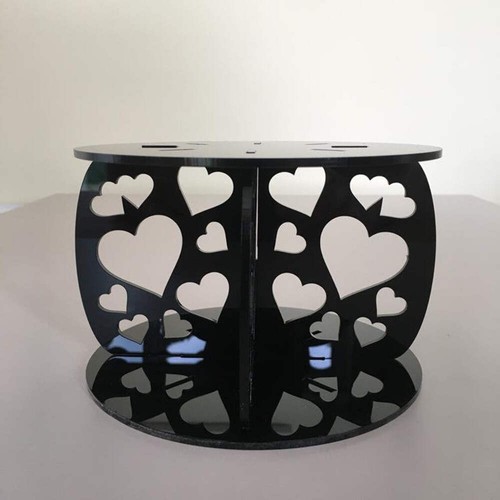 Heart round wedding party cake - wedding/party,
