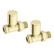 Straight Brushed Brass Round
