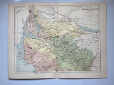 1868 antique map of Dumfries