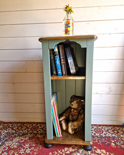 Pine freestanding bookcase - bookcase, 1