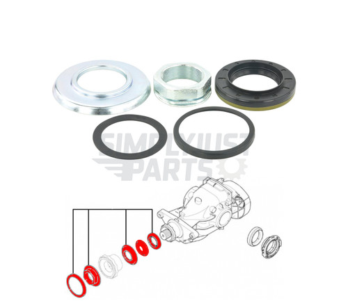 Rear diff oil seal - oil, for