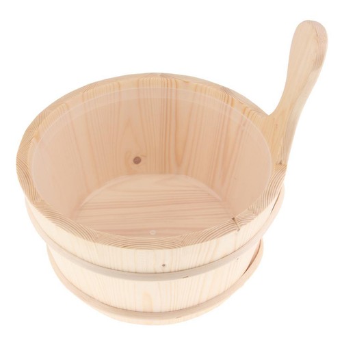 Sauna wooden bucket volume - wooden, 4l