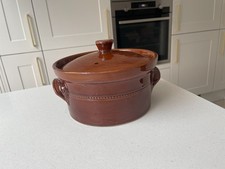 Vintage 1960 Pearsons Of Chesterfield Glazed Casserole Dish 