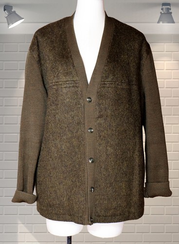 Vintage 1960s fuzzy wool - vintage, loden