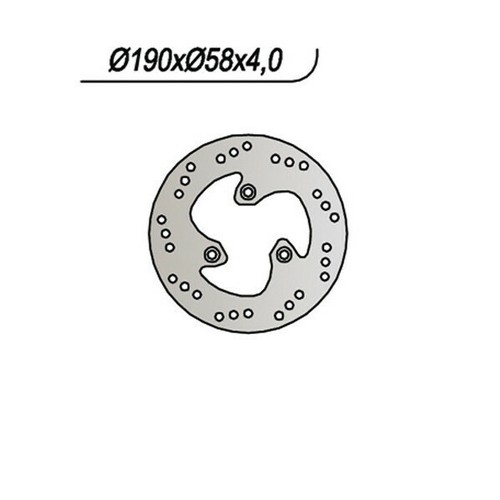 Front brake disc 665 - disc, ng