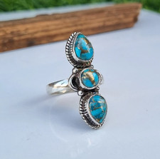 Blue Copper Turquoise Ring