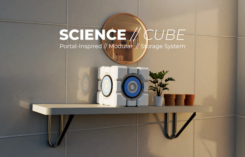 Portal cube box - |, 3d