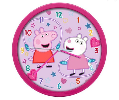 Peppa pig wall - peppa, clock