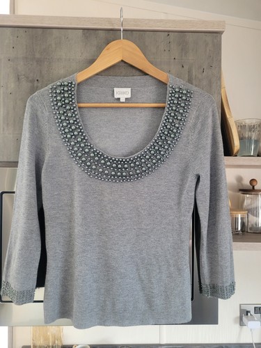 Womens light grey beaded - womens,