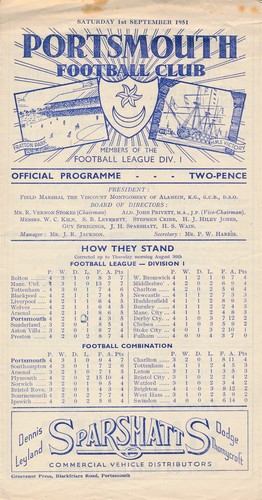 Portsmouth chelsea 1951 - v,