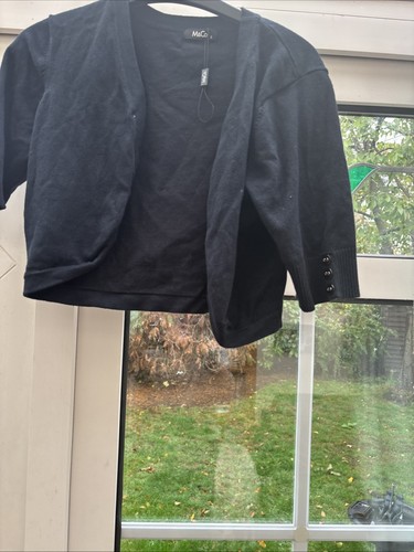 Ladies small black bolero - small,