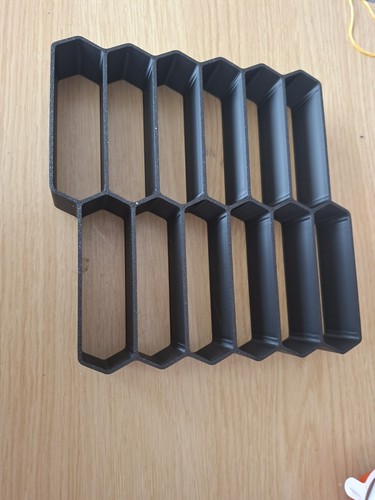 Slot hexagon display rack - 12,