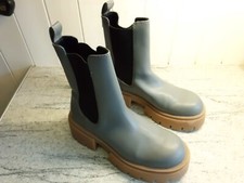 H&M Chunky Chelsea Style Boots In Grey Platform Soles Size UK5/EU38 Used.