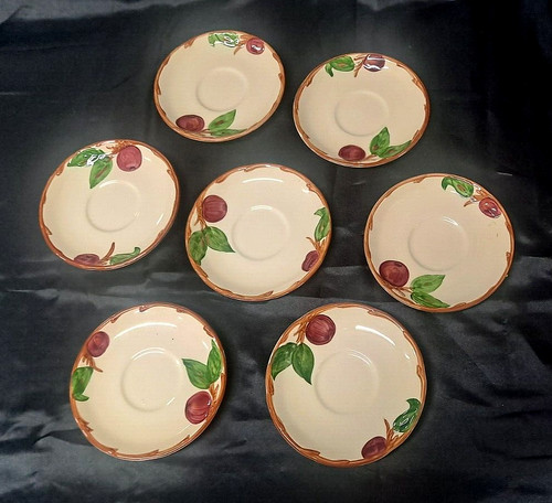 Franciscan apple saucers - apple, 7