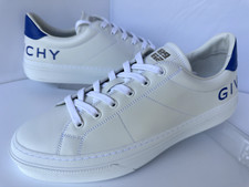New Givenchy Men's City Sport Sneakers Size 12 White Tennis Shoes Logo