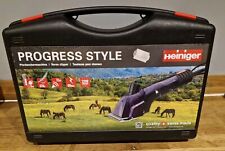 Heiniger Progress Style Horse Clippers Inc 2x sets of blades 
