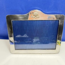 PHOTO FRAME QUEENS ROYAL LANCERS MILITARY 17 X 22cm Silver Plate Tradition