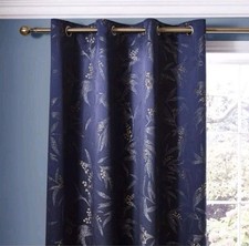 Dunelm Bamboo Luxe Navy Lined