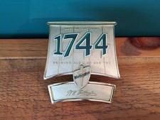 Worthington 1744 Metal Beer Ale Pump Clip Badge Pub Bar Breweriana