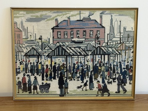 Lowry market scene framed - lowry,