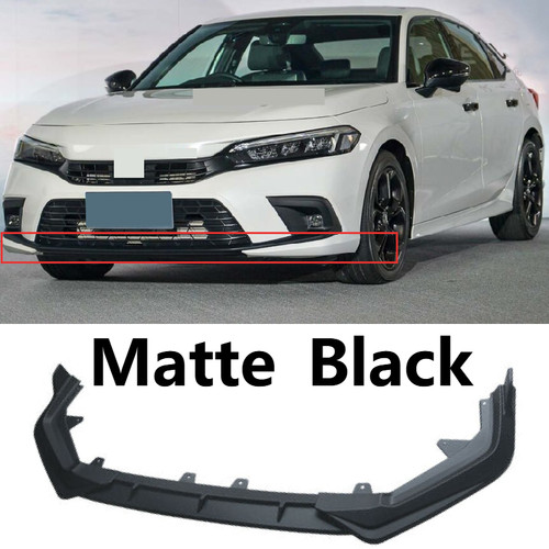 Matte black front bumper - black,